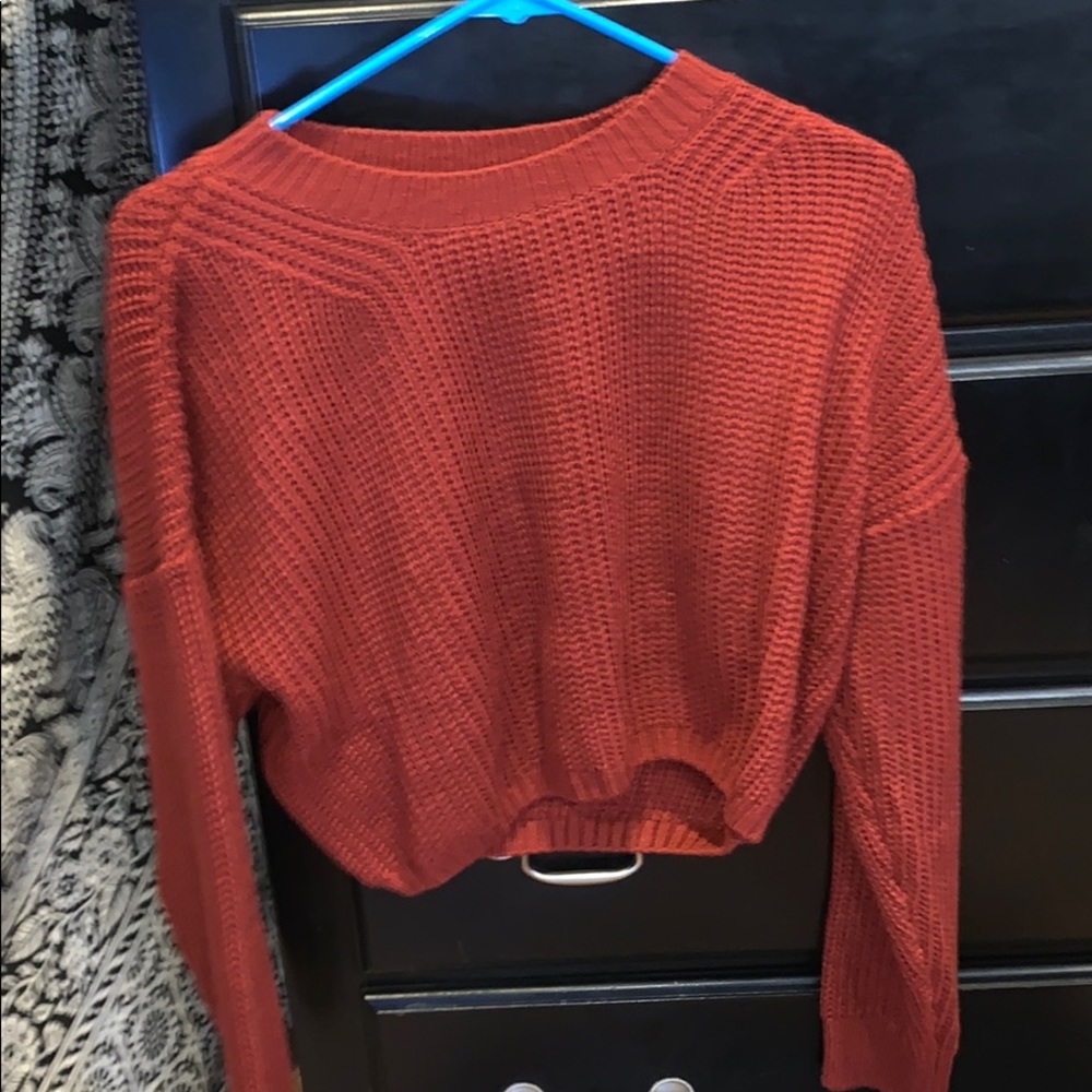 Red comfy sweater